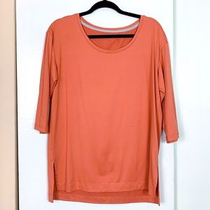 New Directions 3/4 Sleeve Scoop Neck T-Shirt